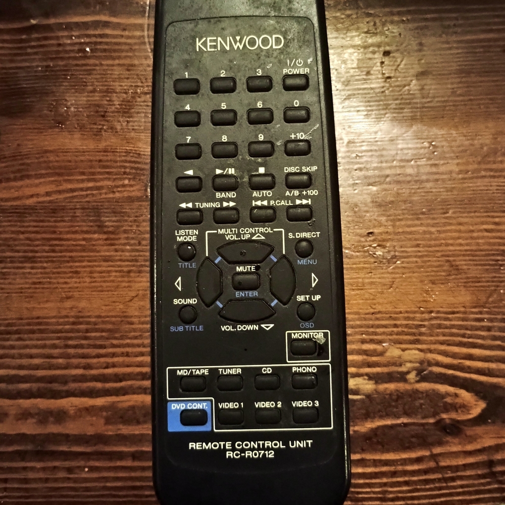 RARE Vintage Kenwood Stereo Remote Control